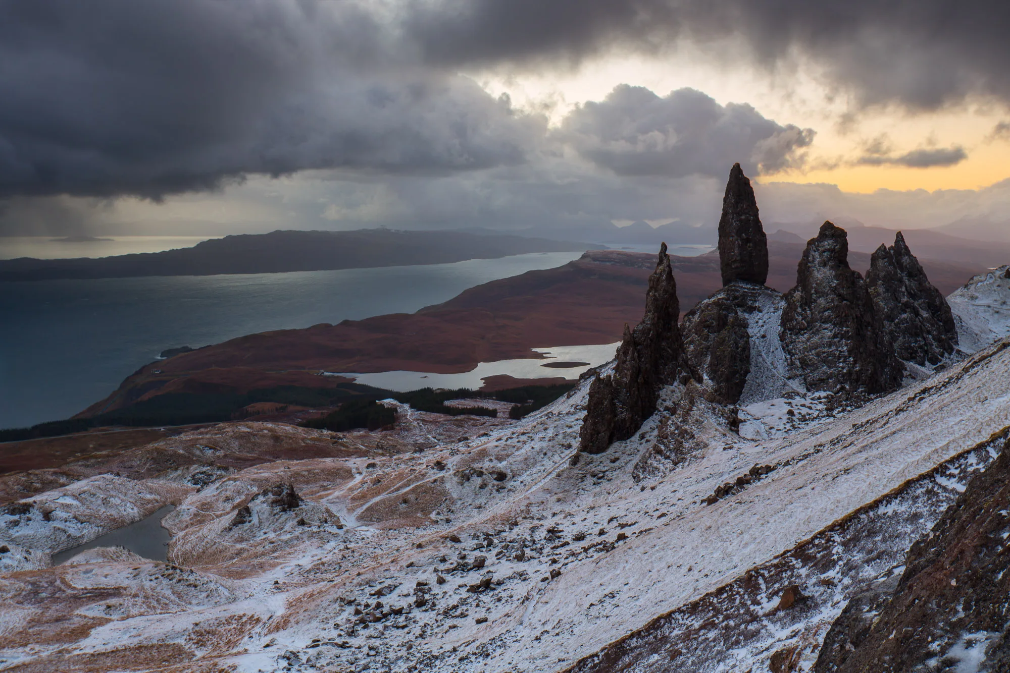 Snowy Old Man of Storr on the Isle of Skye, Scottish Landscape photographer