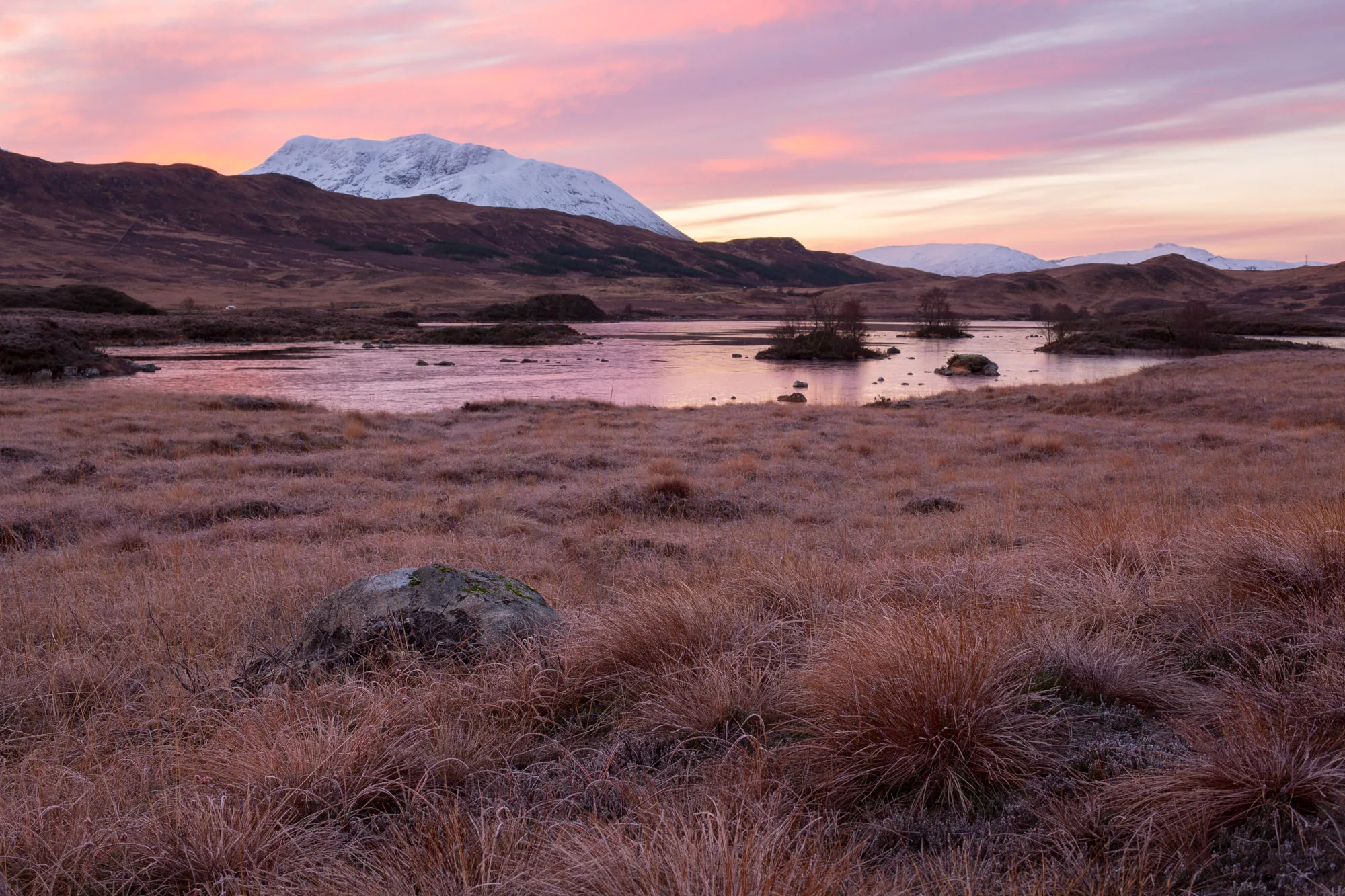 Rannoch Moor winter sunrise 